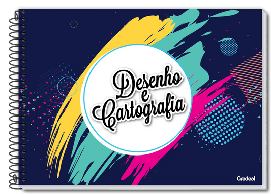 Caderno de Desenho e Cartografia Milimetrado 80 Folhas - Credeal