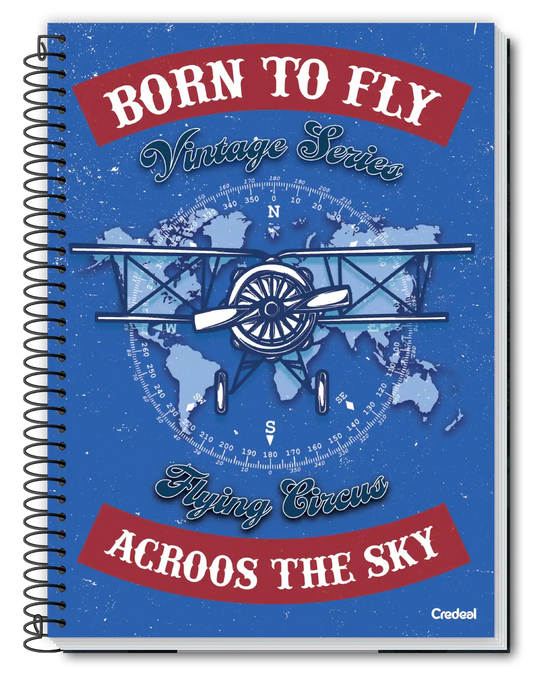 Caderno Universitário Espiral 16 Matérias 256 Folhas Golden Years Credeal