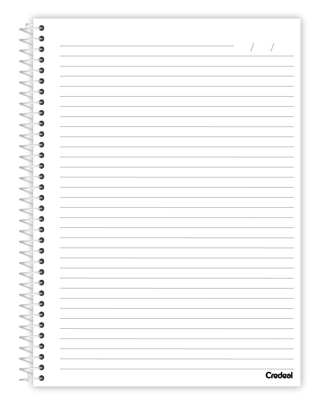 Caderno Universitário Espiral 10 Matérias 160 Folhas Arco-Íris Credeal