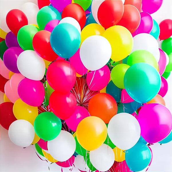Balões de Festa de varias cores e tamanhos