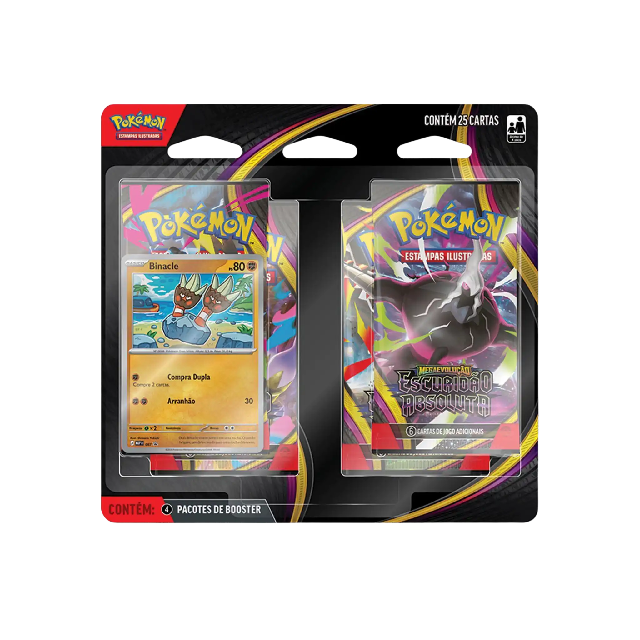 Blister Quadruplo Escuridão Absoluta ME05 Pokémon