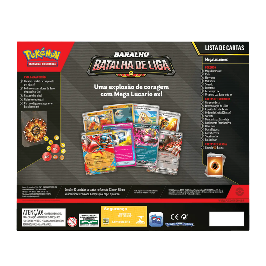 Deck de Batalha Mega Lucario EX Pokemon