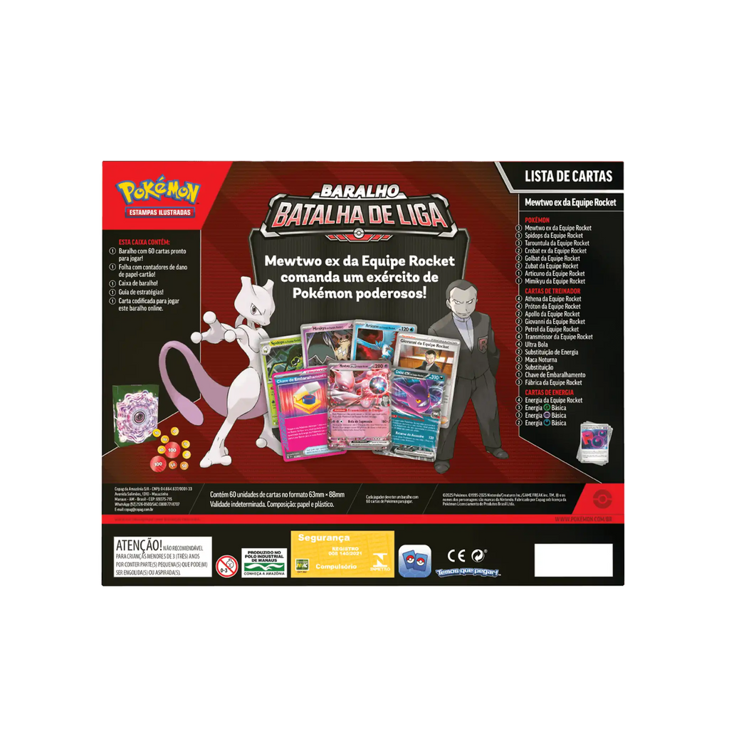 Deck de Batalha Mewtwo EX Pokemon