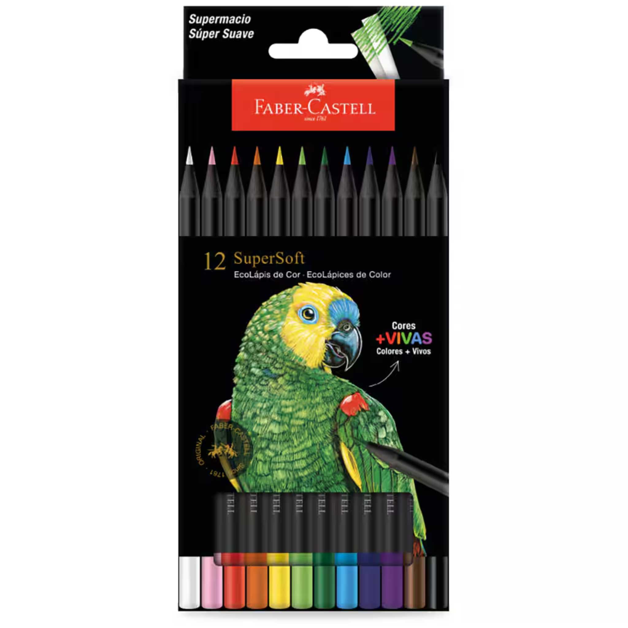 Lápis Super Soft Faber Castell 12 cores