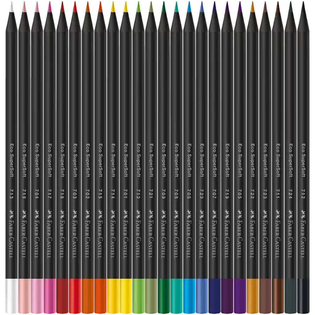 Lápis Super Soft Faber Castell 24 cores