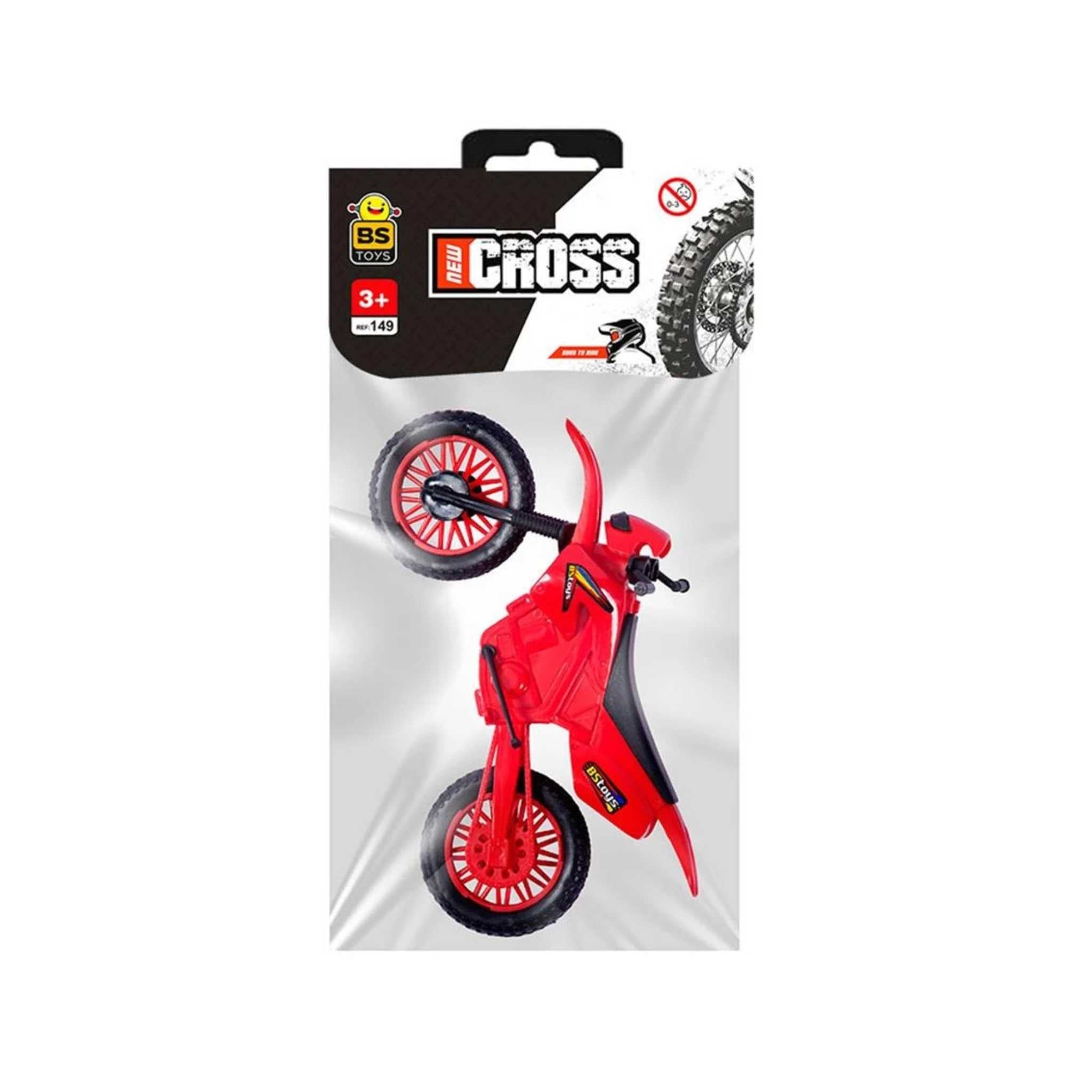 Moto de Brinquedo BS Toys New Cross Solapa Várias Cores