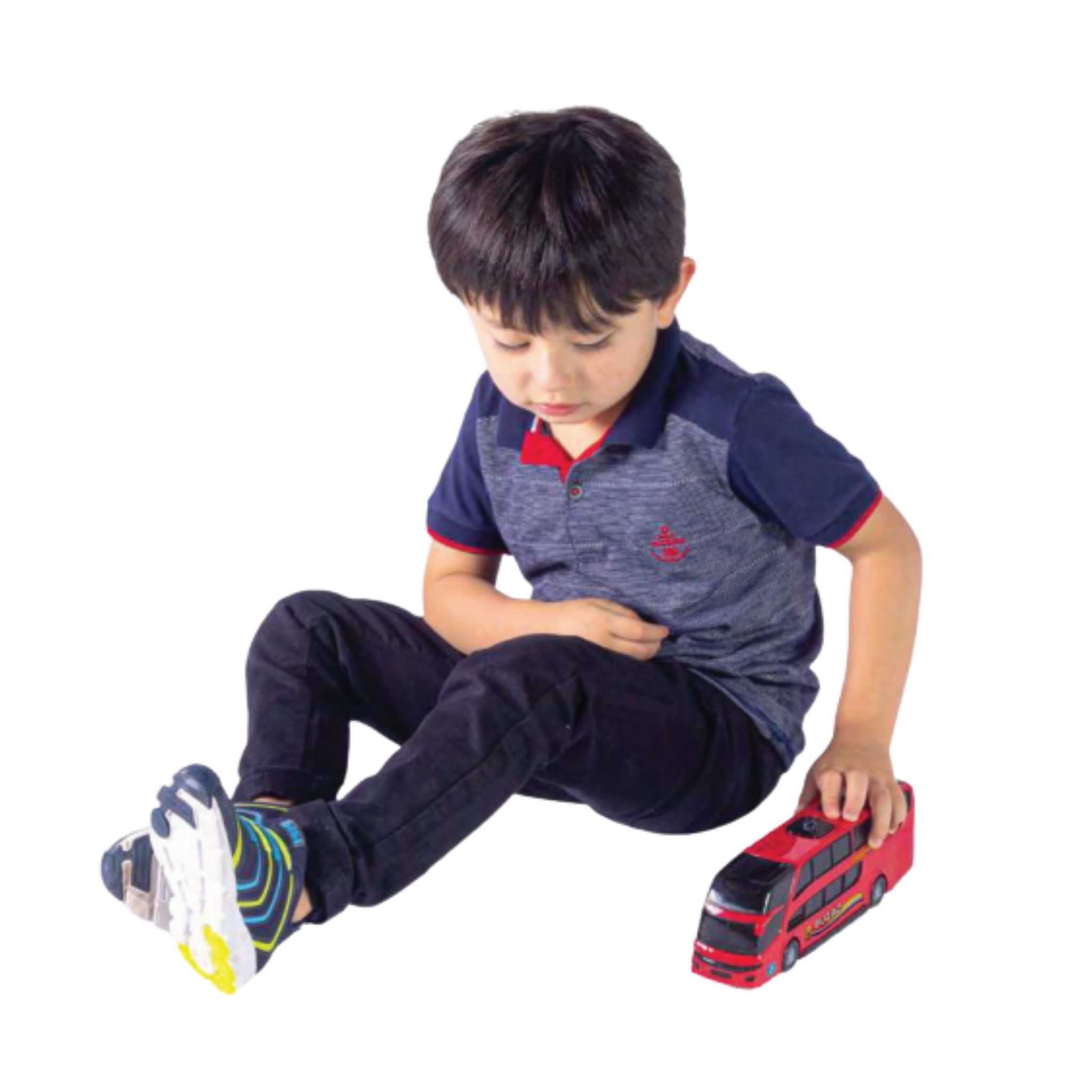 Ônibus de Brinquedo BS Toys Mini Buzão 2 Andares Sortido
