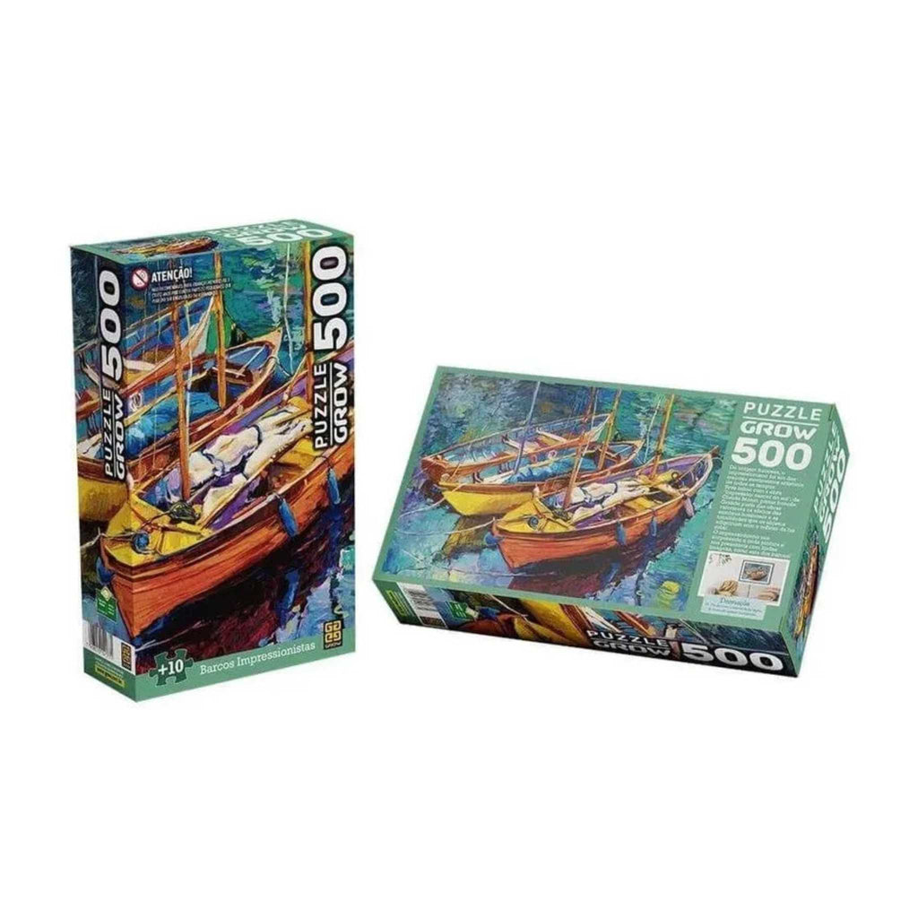 Quebra-Cabeça 500 Peças Grow Barcos Impressionistas