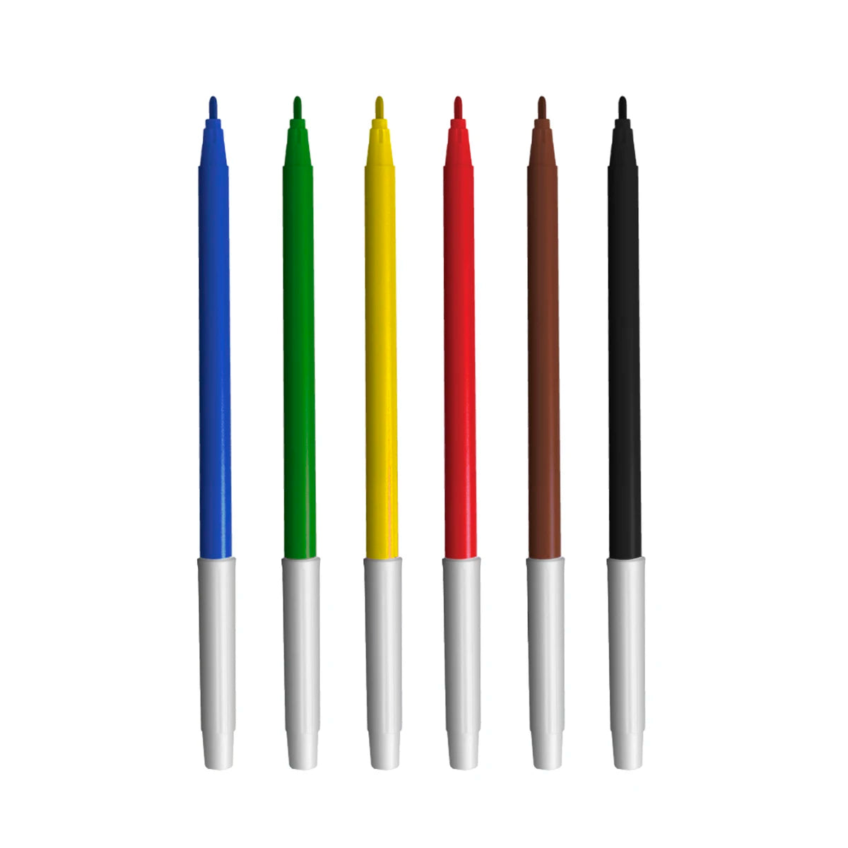 cores da canetinha bazze 6 cores