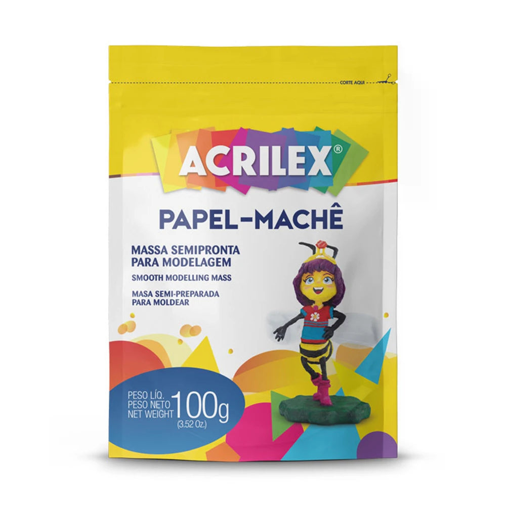Papel Machê 100g - Acrilex